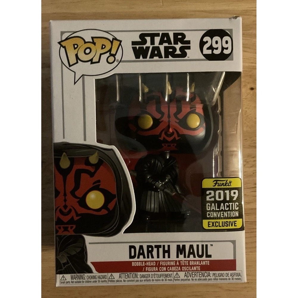 Funko Pop! Star Wars Darth Maul, #299 2019 Galactic Convention Exclusive, NIB